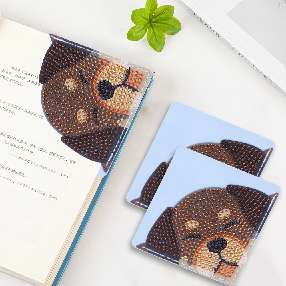 DIY Diamond Painting  Corner Bookmark - Cute Dog A