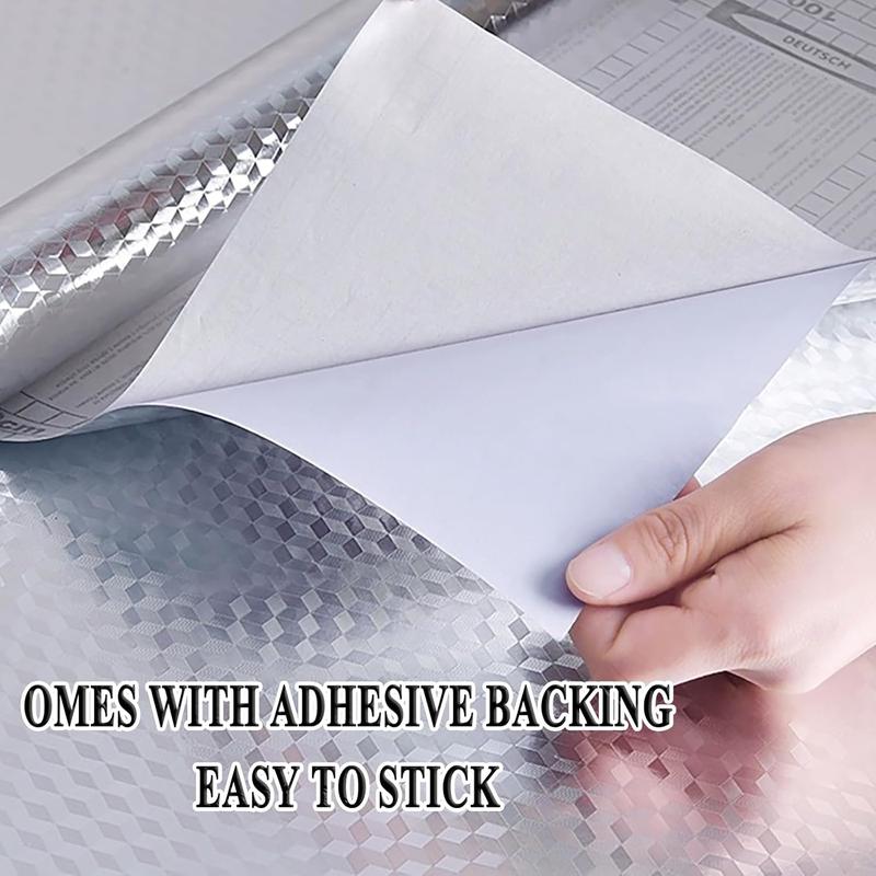 🔥Peel & Stick Aluminum Foil Wallpaper, Waterproof Oil Proof Contact Paper for Kitchen