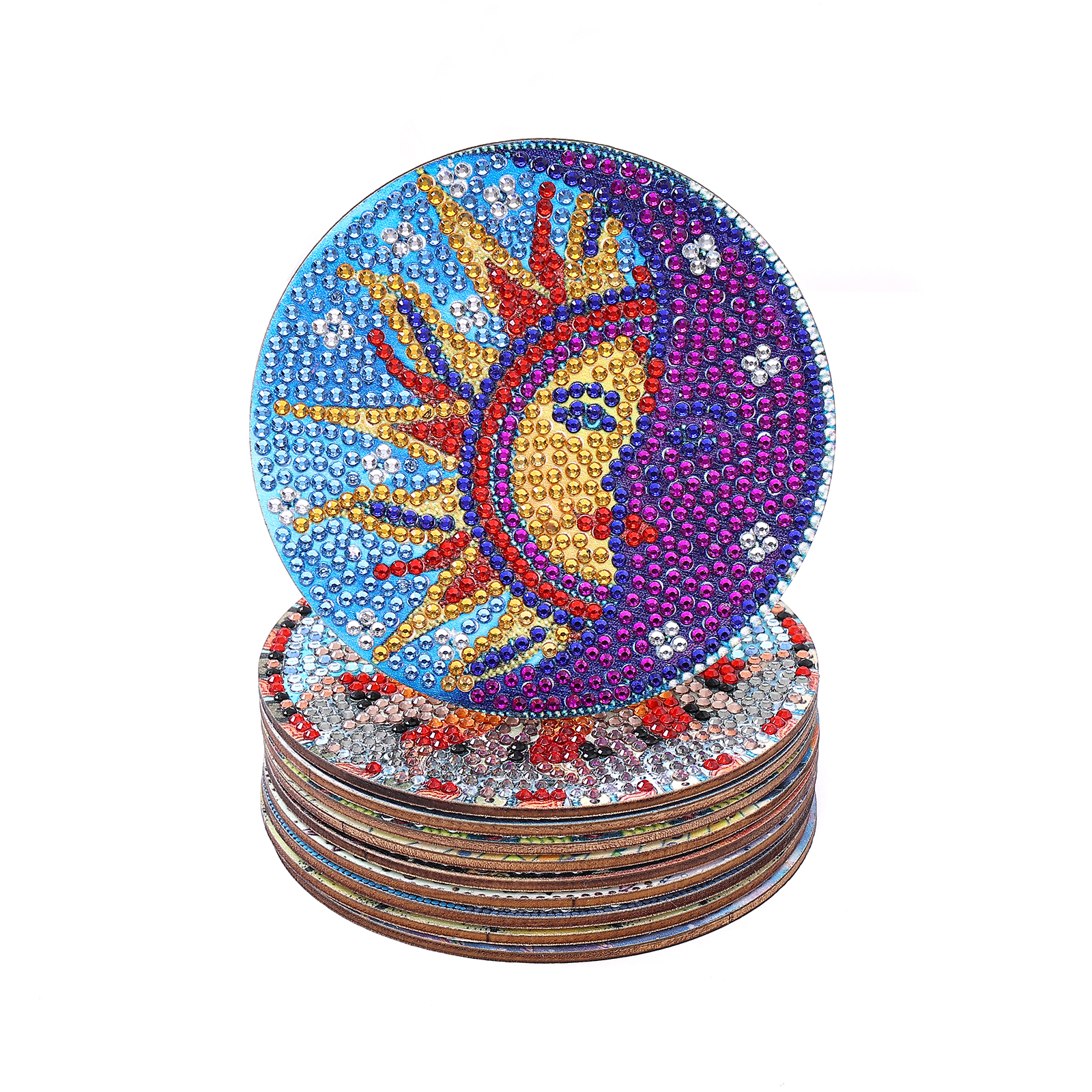 DIY Sun Diamond Painting Coasters