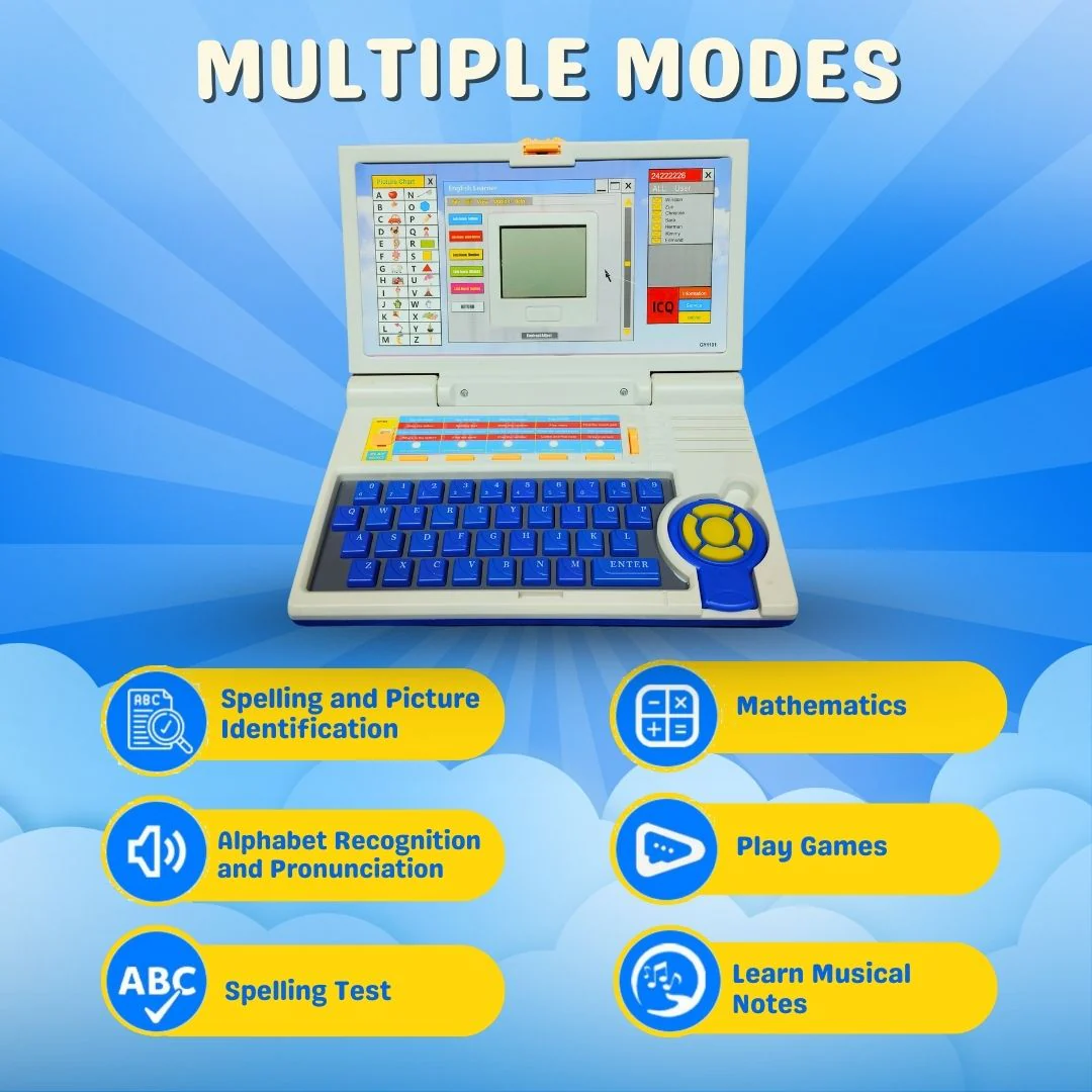 Interactive Kids Educational Laptop Toy