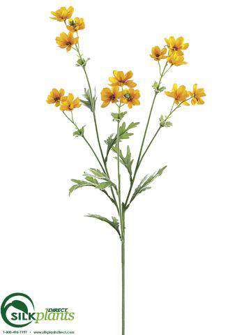 Silk Plants Direct Cosmos Spray - Cream - Pack of 12