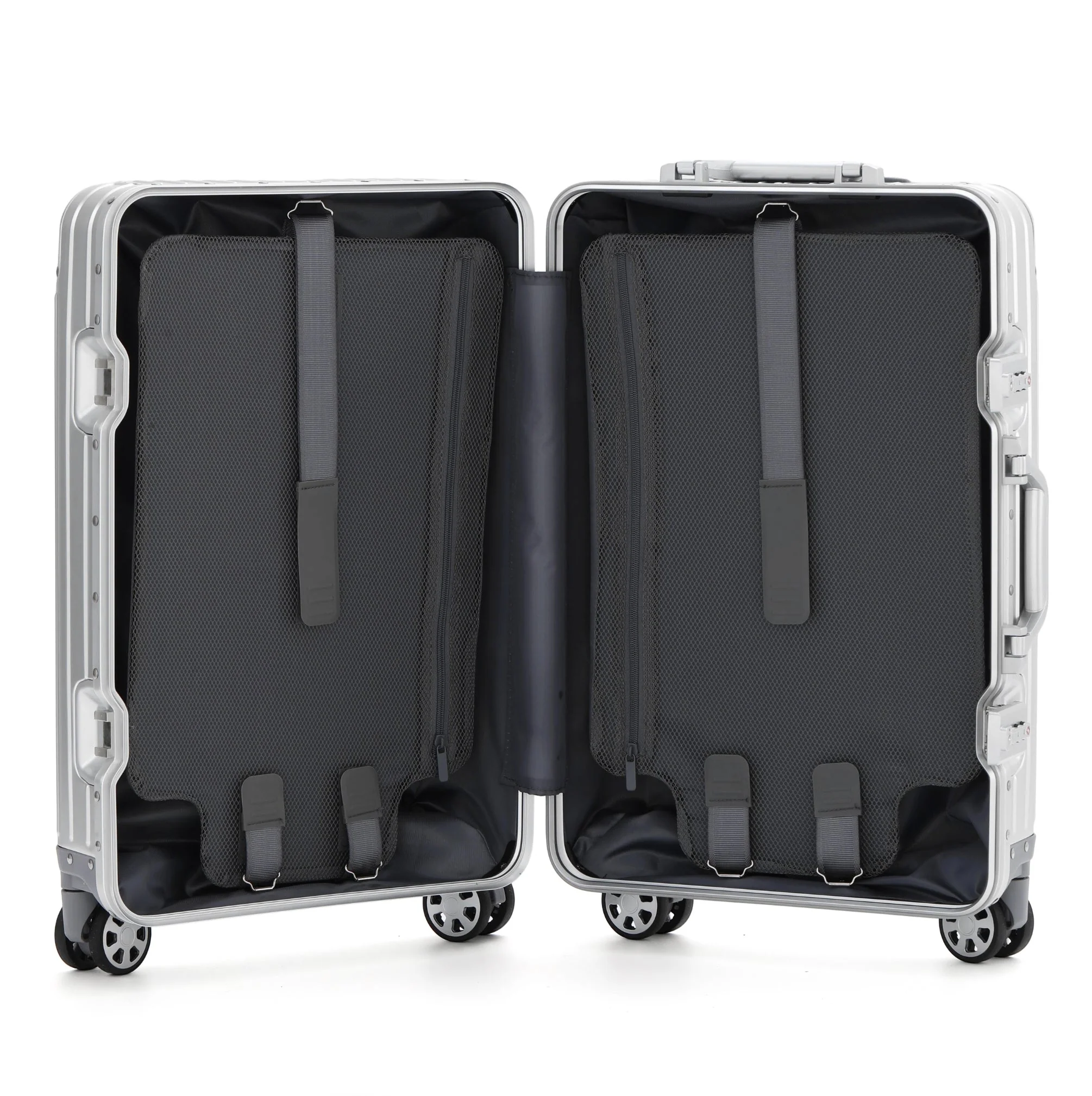 ALUMINUM SUITCASE V2 NEW, STRONGER ALUMINIUM & REMOVEABLE WHEELS