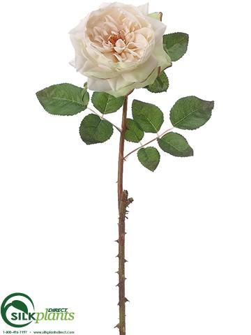 Silk Plants Direct Rose Spray - Peach Cream - Pack of 12