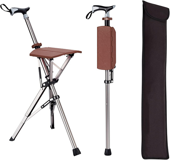 🚶‍♂️Folding stool with crutches💥