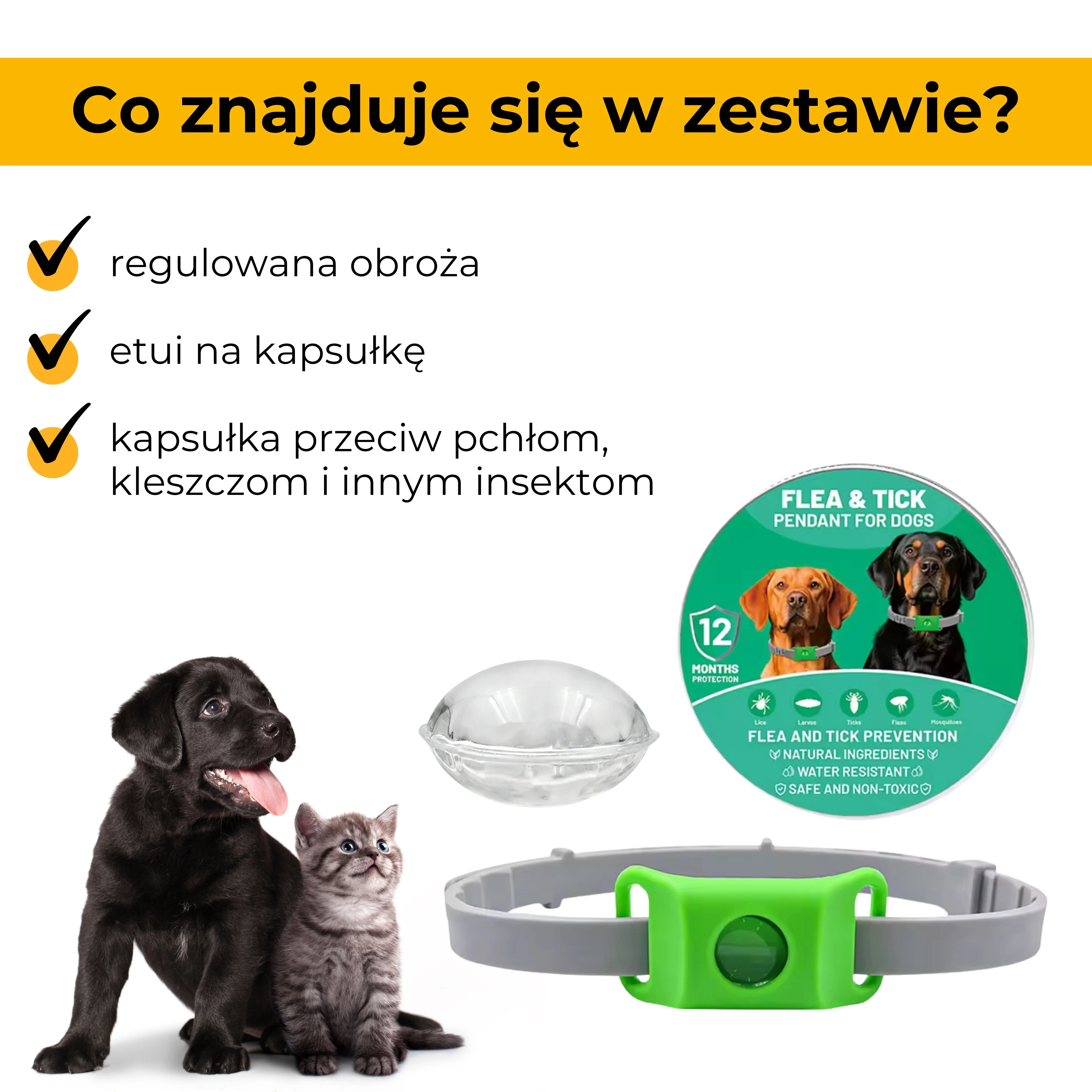 obroża na pchły i kleszcze dla psów
