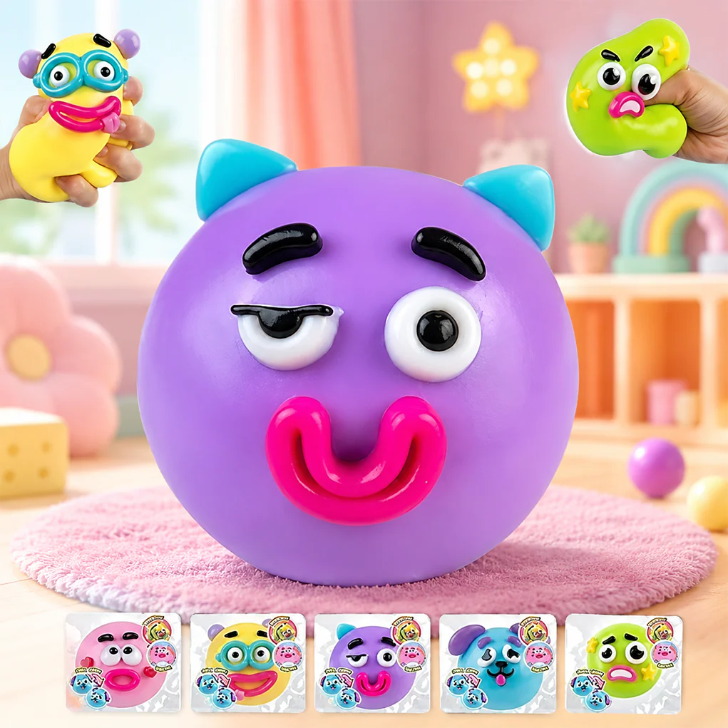 Funny Face Dog Squishy Stress Relief Toy
