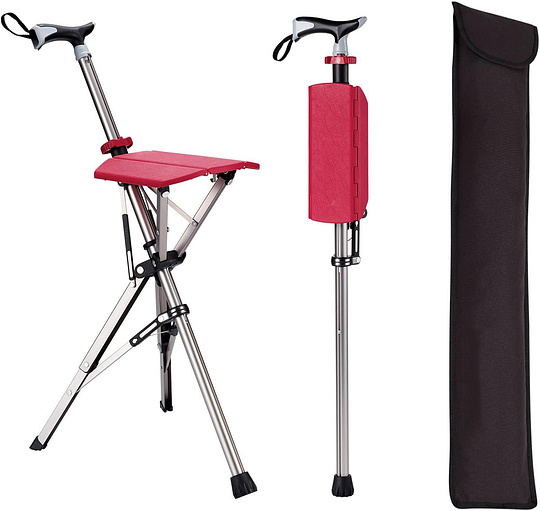 🚶‍♂️Folding stool with crutches💥