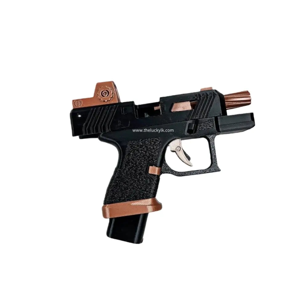 3D Printed Mini Pistol 34 Blowback Dart Blaster Automatic Shell Ejection