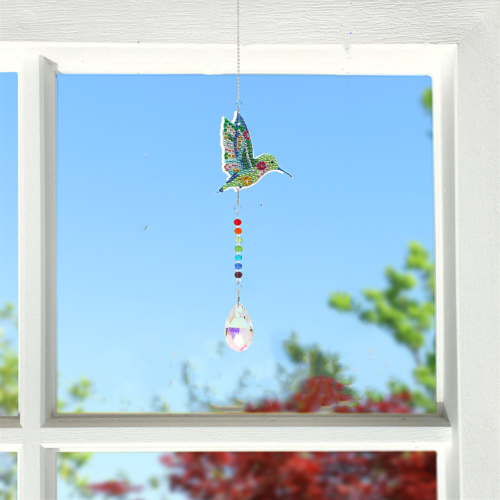 DIY Diamond Painting Wind Chime - Bird
