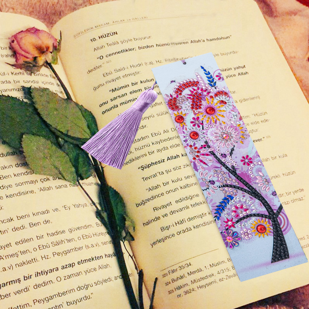 DIY Diamond Painting Bookmarks - Seasons Tree Autumn