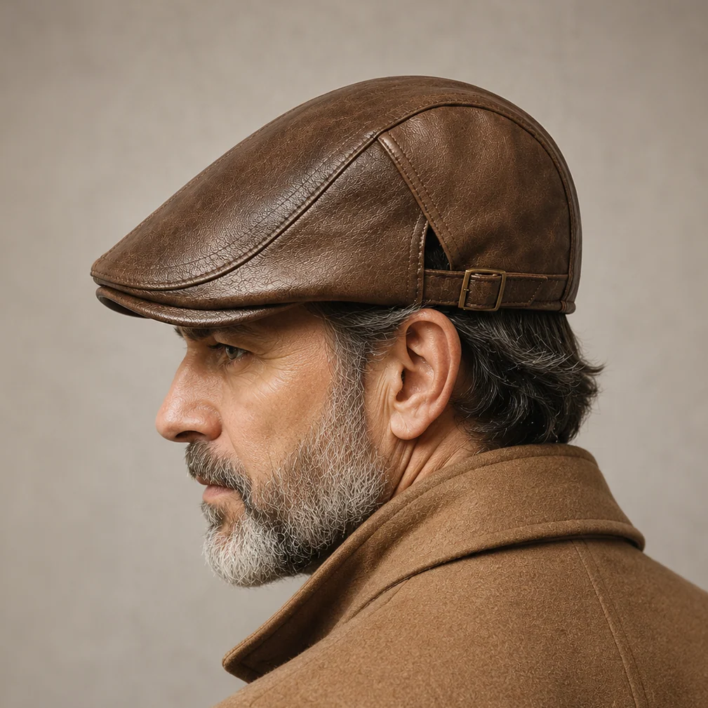 Hawthorne Leather Driving Cap