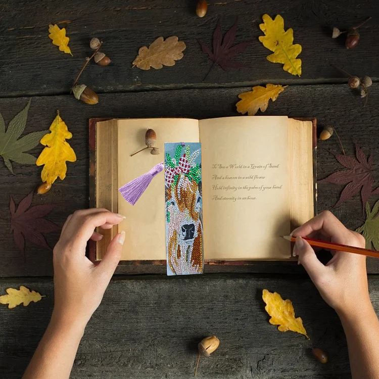 DIY Diamond Painting Bookmarks - Cow