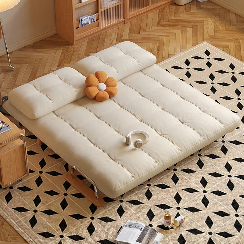 🎉5th Anniversary Special! 🛋️Cream Folding Sofa Bed