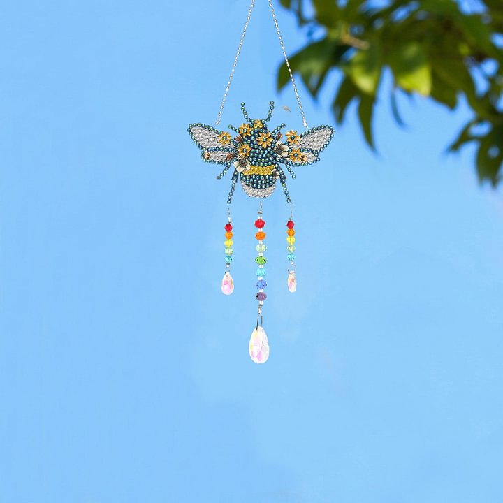DIY Diamond Painting Wind Chime - Bee