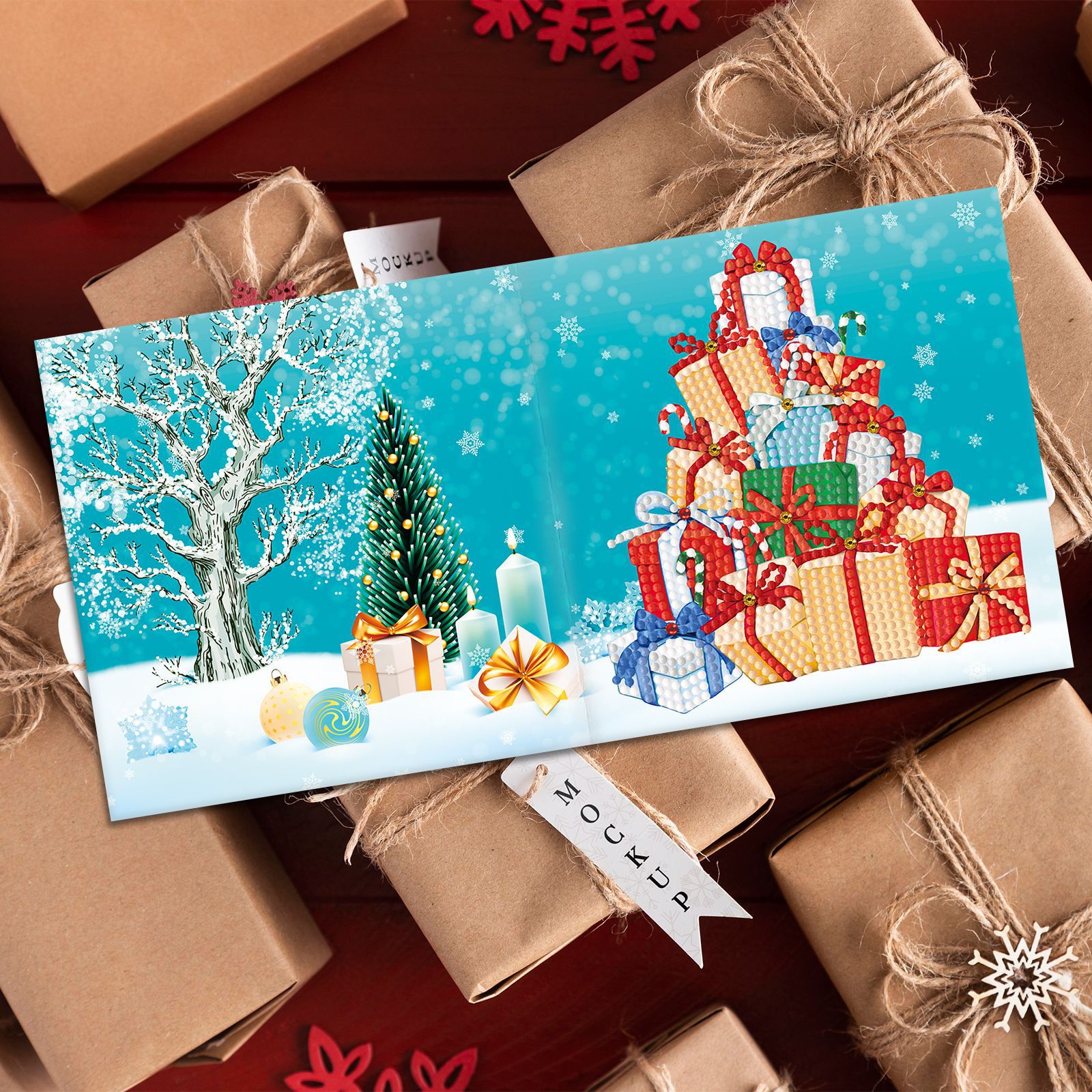 DIY Diamond Painting Christmas E Greeting Card