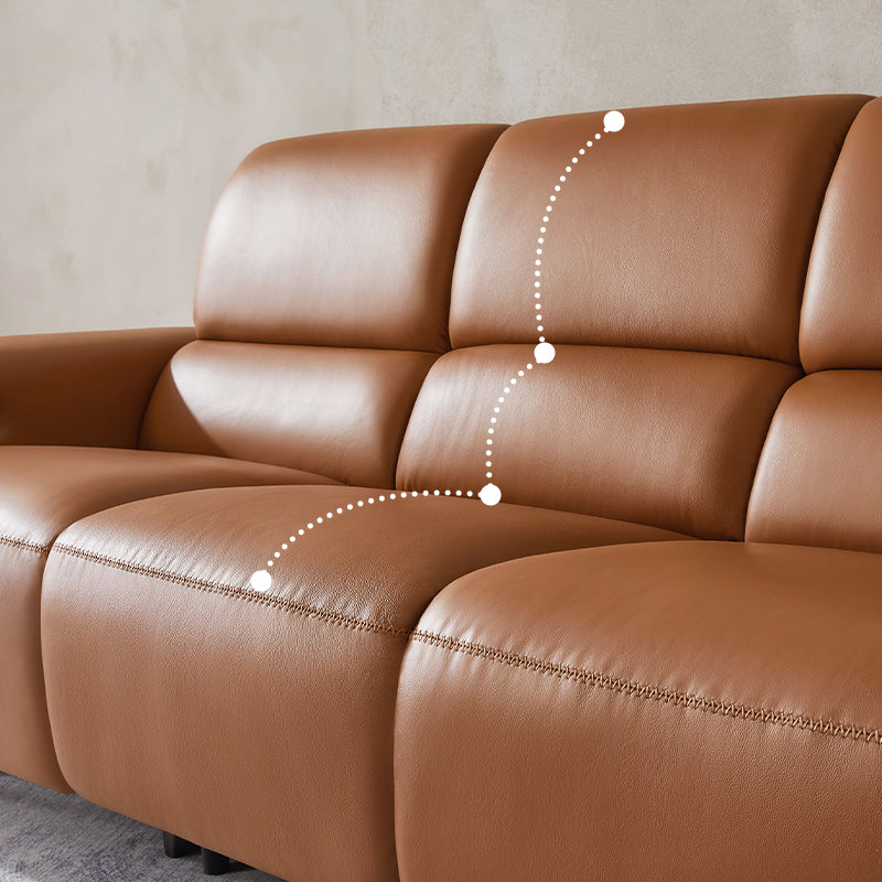 Modern Reclining Sofa with Storage