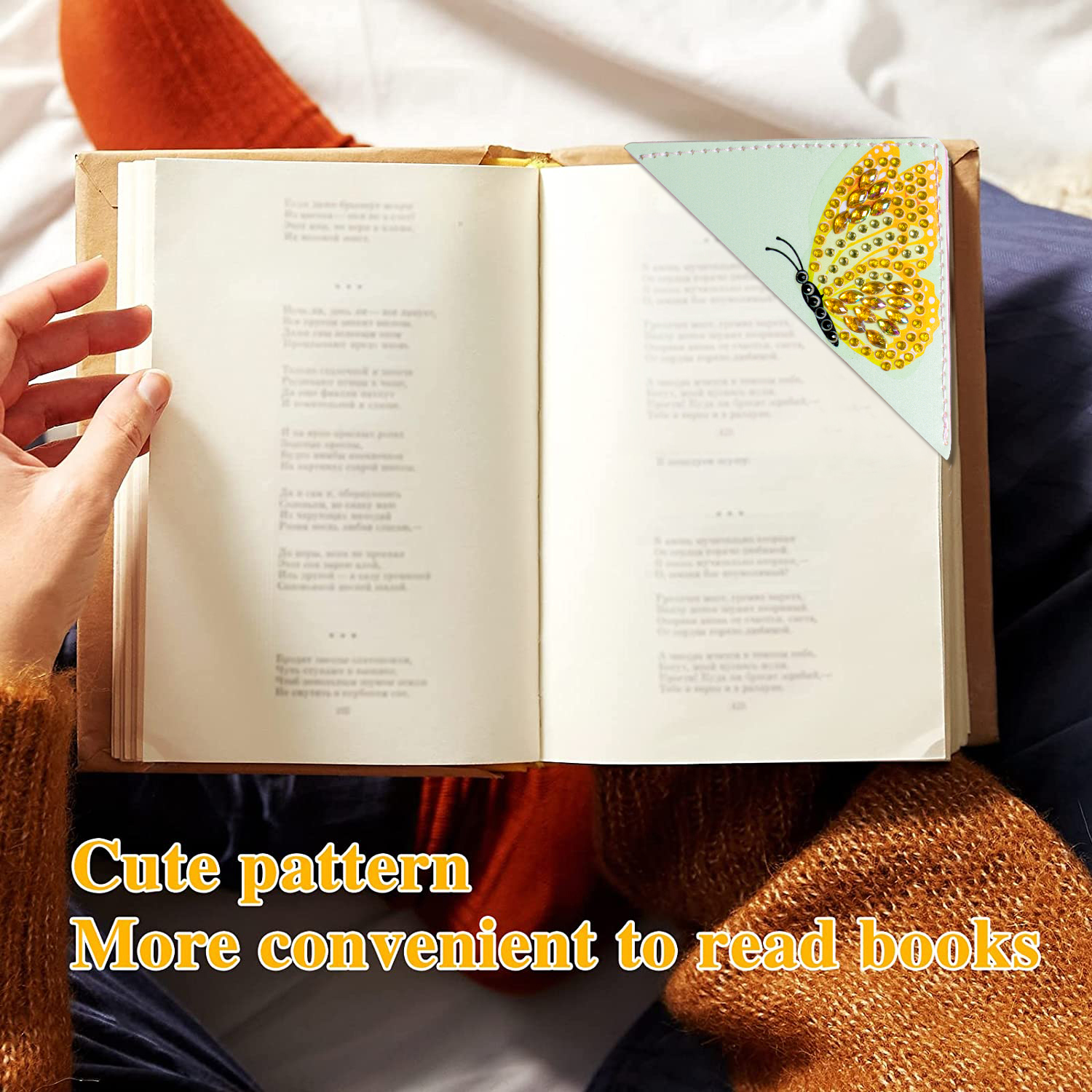 DIY Diamond Painting  Corner Bookmark - 9 Pcs Sunflowers