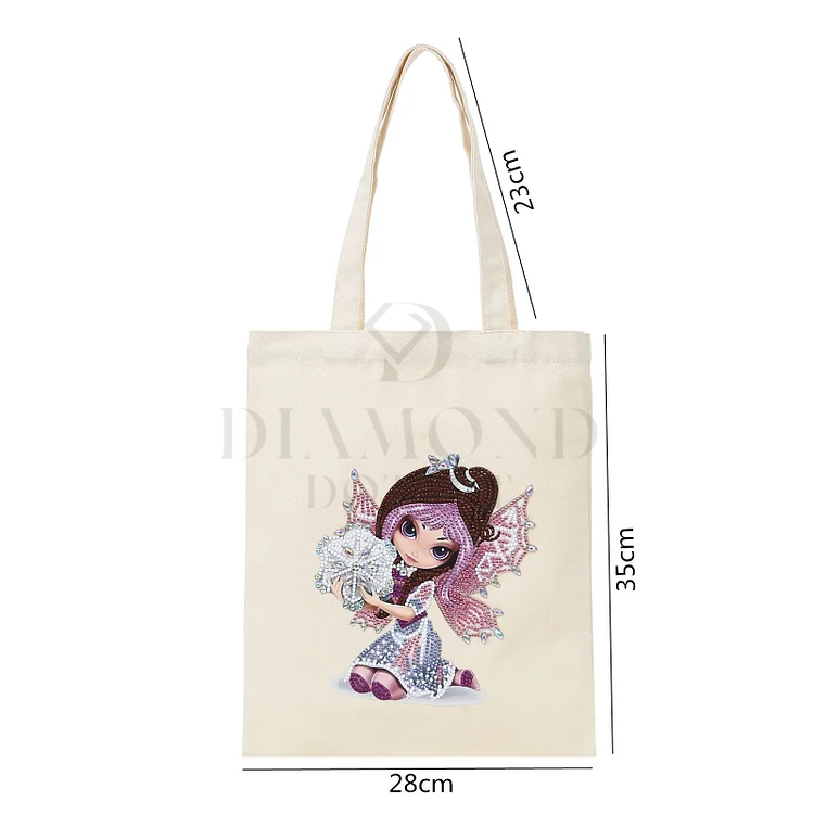 DIY Diamond Painting Canvas Tote Bag - Snowflake Princess