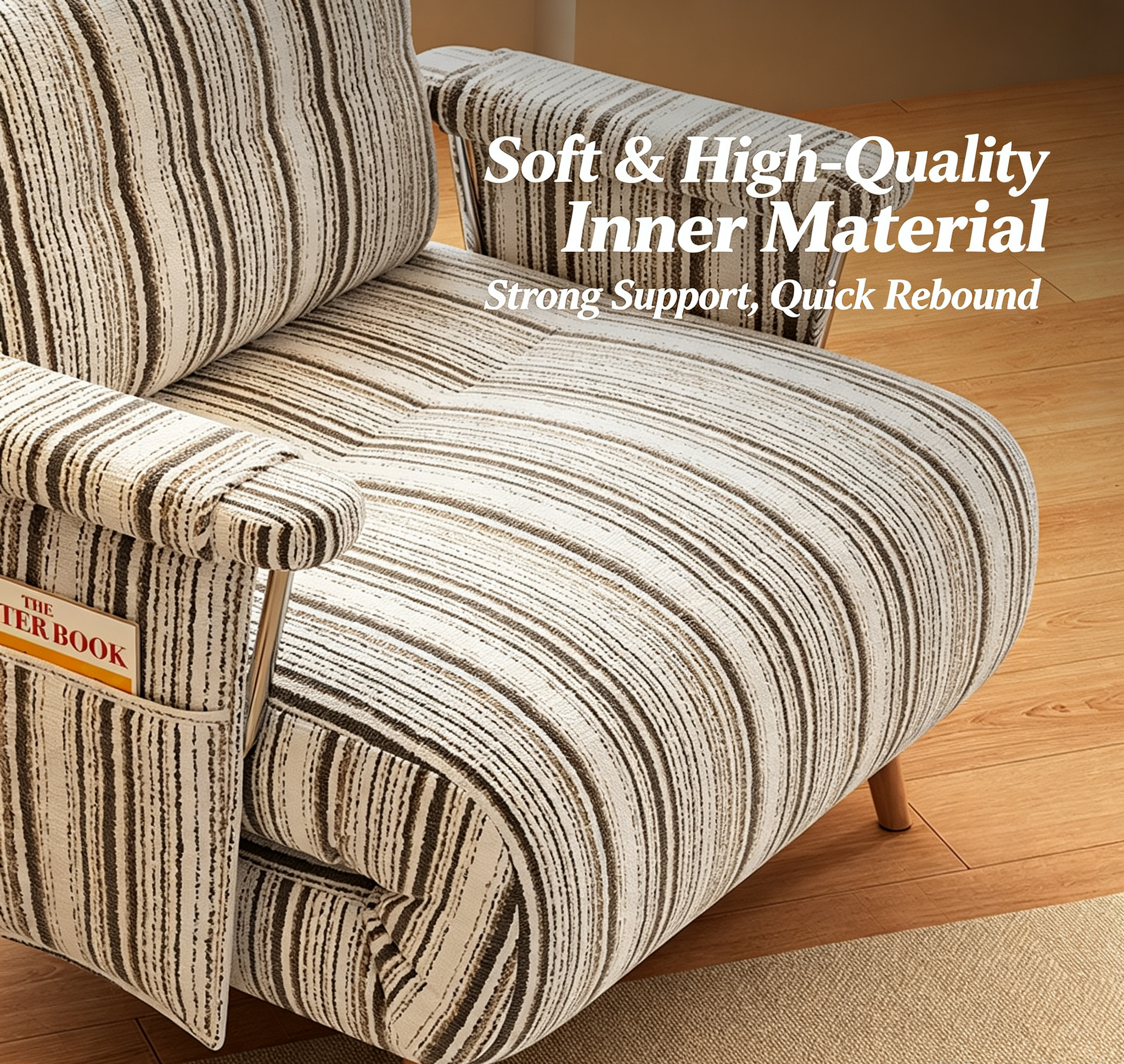 Fabric Folding Sofa Bed Dual-Purpose Apartment Living Room Small Apartment Single Sofa Chair Simple Sofa Bed