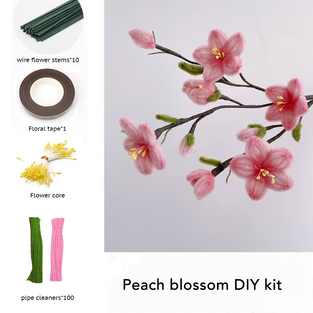 DIY Pipe Cleaners Kit - Peach Blossom