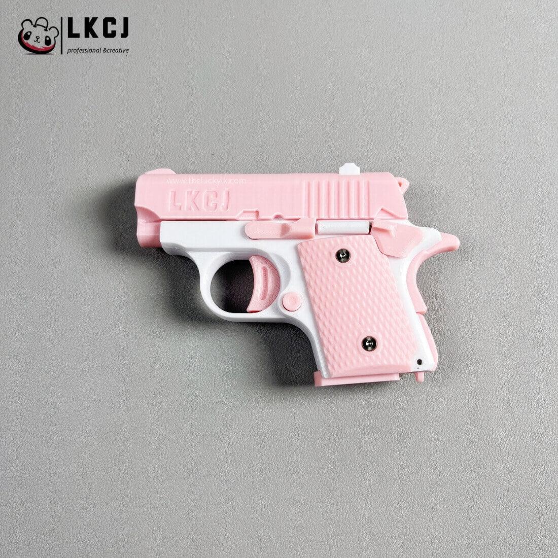 Real 3D Printed Mini 1911 Decompression Model Keychain, Non-launchable