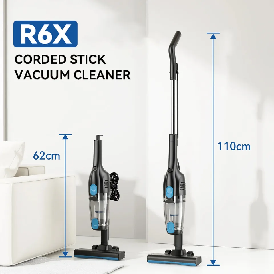 Corded Vacuum Cleaner Stick Vacuum with 19.69Ft Cord 2 in 1 Lightweight Vacuum Cleaner for Hard Floor Pet Hair Cleaning
