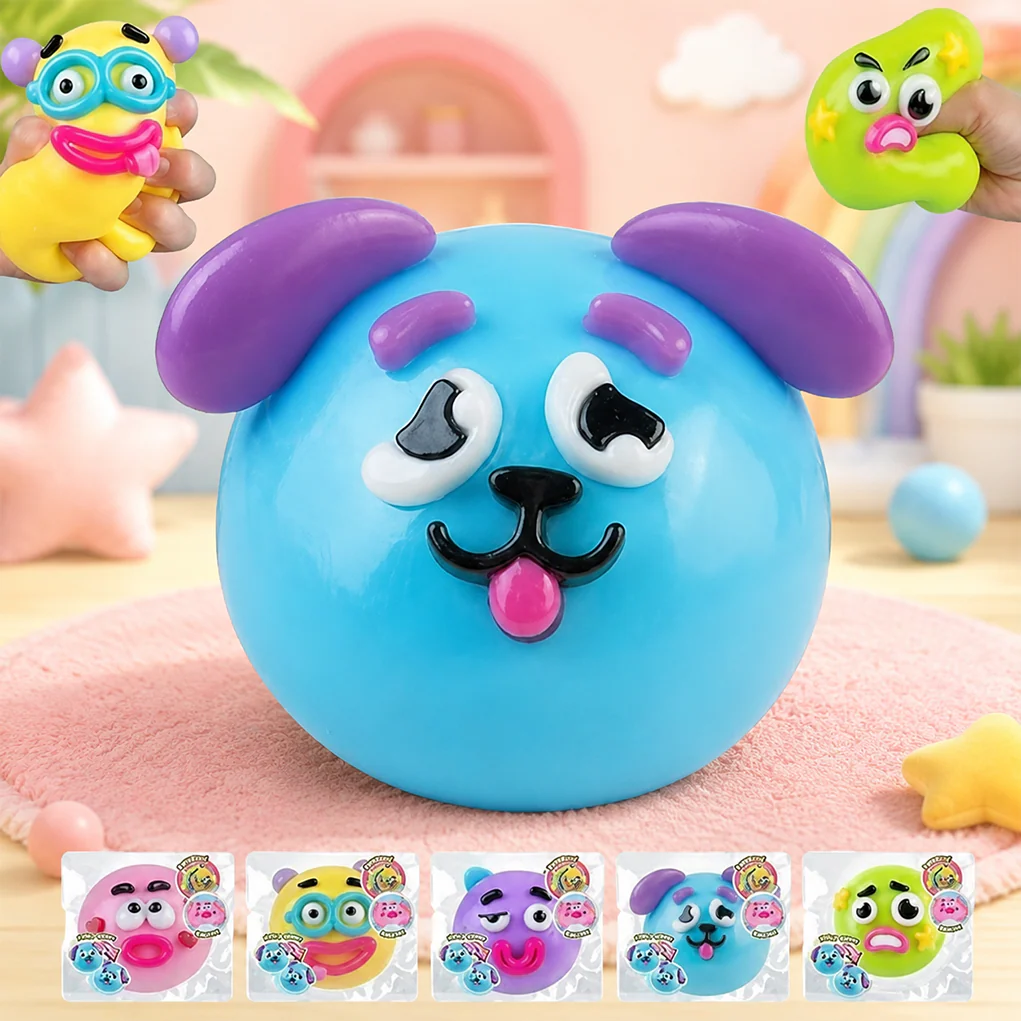 Funny Face Dog Squishy Stress Relief Toy