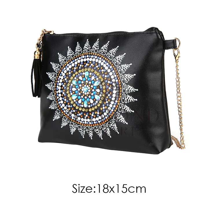 DIY Diamond Painting Leather Bag - Black Mandarins