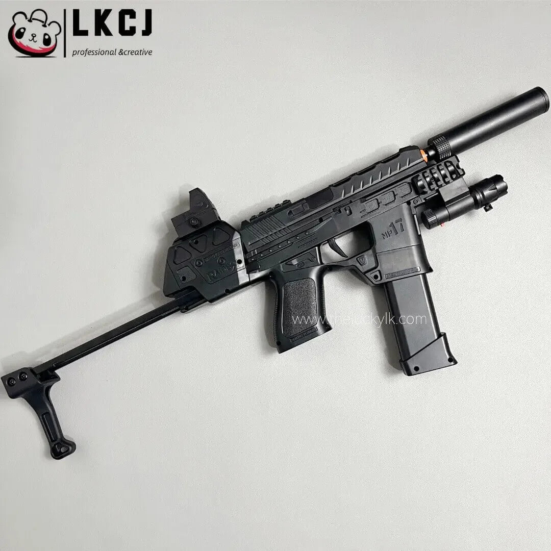 Mp17 Gel Blaster With Metal Stock, Metal Rail