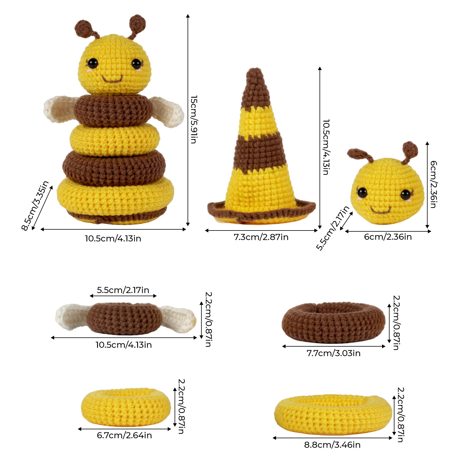 Bee Jenga - Crochet Kit