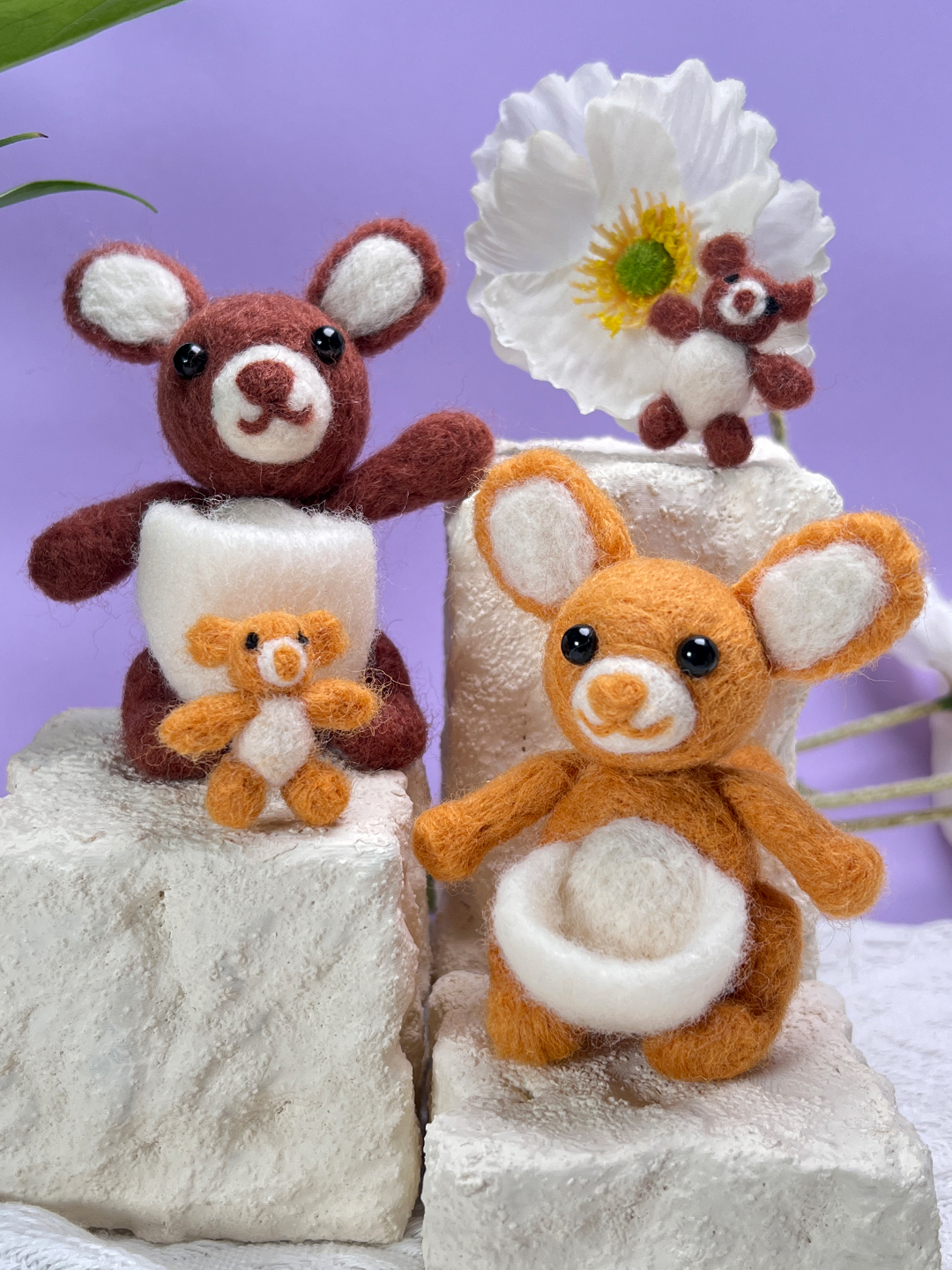Kanga Felt Animals Needle Felting Kit