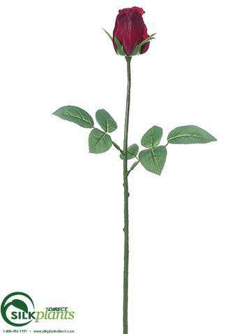 Silk Plants Direct Rose Bud Spray - Red - Pack of 12