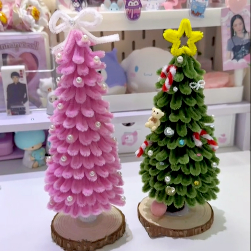 DIY Pipe Cleaners Kit - Christmas Tree Green
