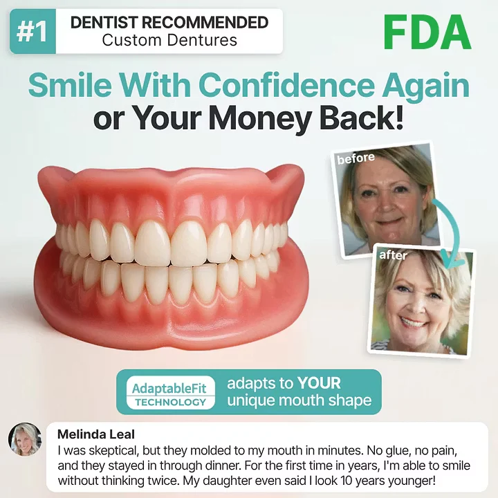 Cheeroll®Custom-Fit Dentures ⏰ ENDS TODAY • 70% OFF | Smile with Confidence