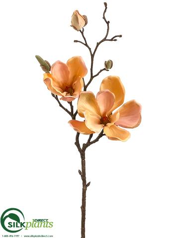 Silk Plants Direct Magnolia Spray - Pink Blush - Pack of 12