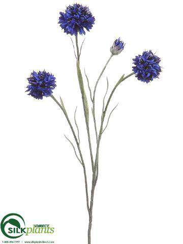 Silk Plants Direct Cornflower Spray - Lavender - Pack of 12