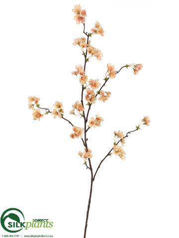 Silk Plants Direct Quince Blossom Spray - Pink - Pack of 12