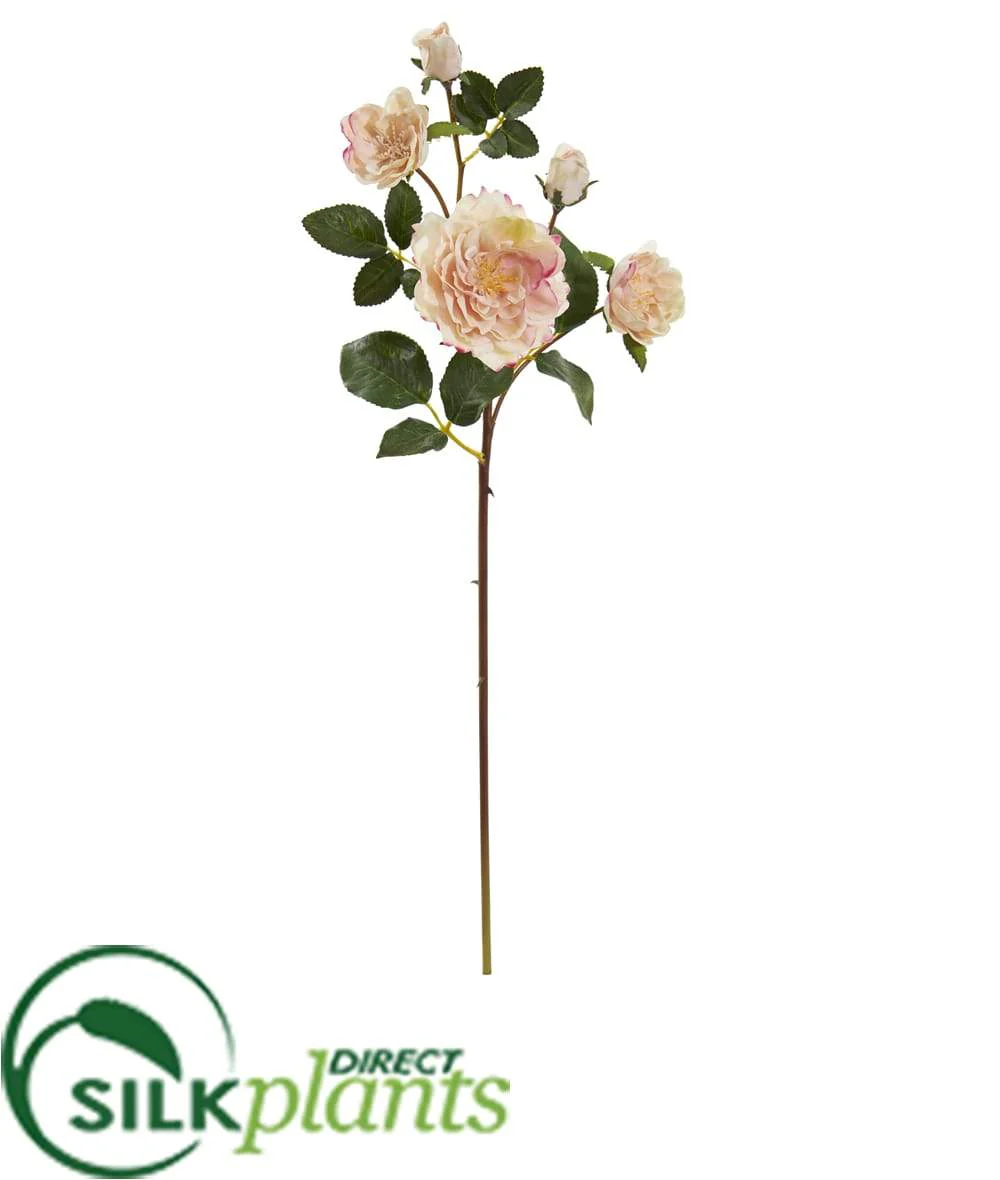 Silk Plants Direct Chelsea Artificial Flower - Cream - Pack of 6