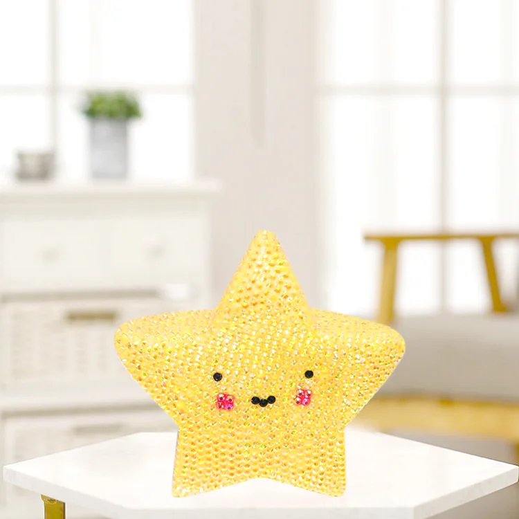 DIY Diamond Painting Night Light - Star