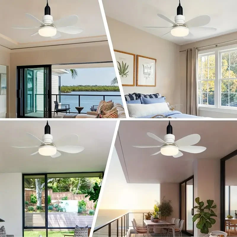 🏆LAST DAY SALE 49% OFF🔥SmartBreez™ 40W LED Ceiling Fan Light – 20.5” Ultra-Quiet with Remote 🎯 | E27 + FREE B22 Adapter 🔌 | For Bedroom 😴, Kitchen 👩‍🍳 & Garage 🛠️ – UK Ready! 🇬🇧