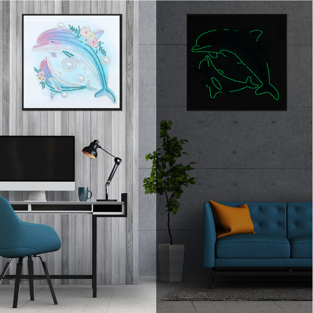 DIY Diamond Painting - Dolphins