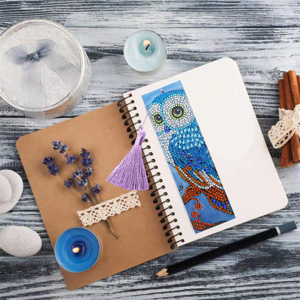 DIY Diamond Painting Bookmarks - Owl