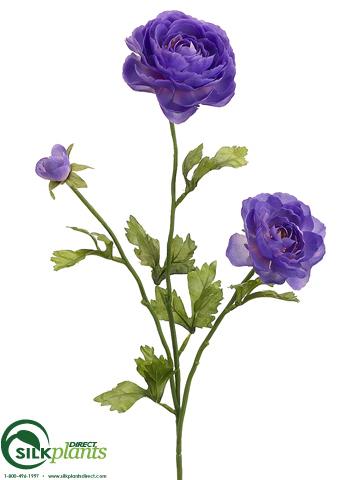 Silk Plants Direct Ranunculus Spray - Green - Pack of 12