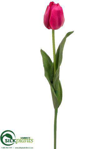 Silk Plants Direct Tulip Spray - Pink - Pack of 12
