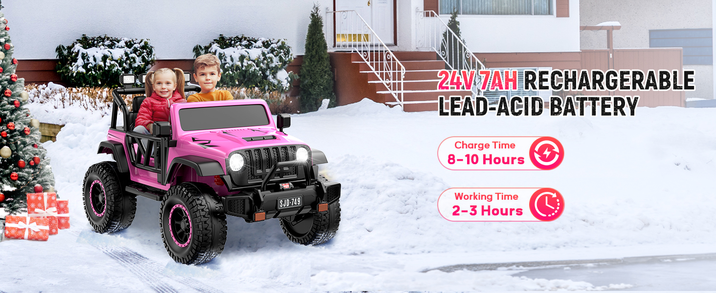 24V Ride on Truck Car 2 Seater Ride Kids Electric Car