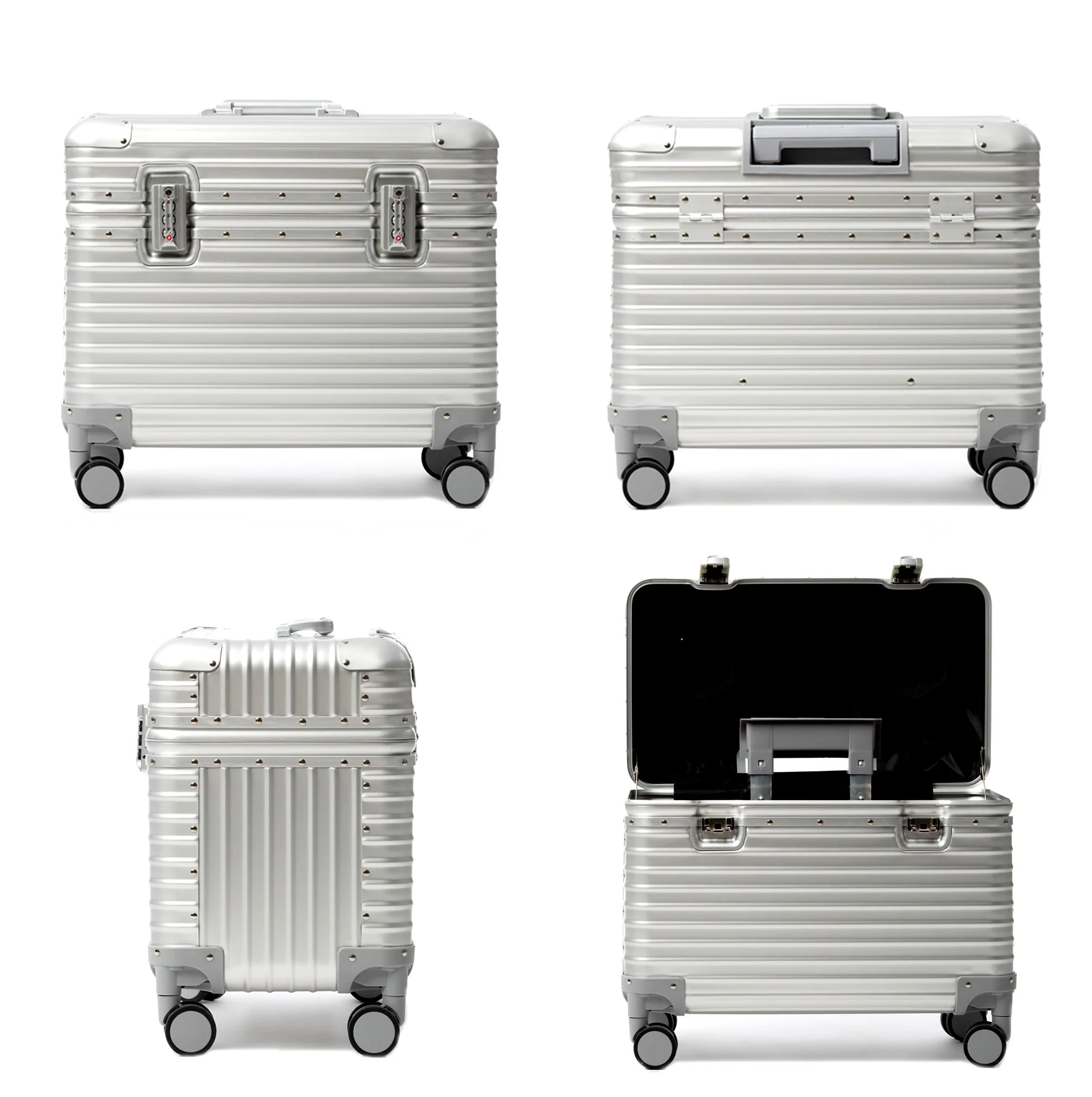 ALUMINUM SUITCASE V2 NEW, STRONGER ALUMINIUM & REMOVEABLE WHEELS