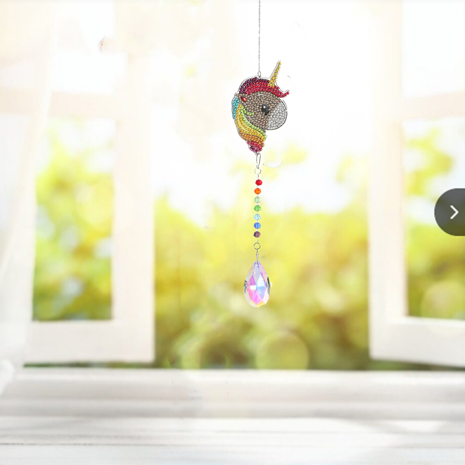 DIY Diamond Painting Wind Chime - Unicorn