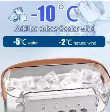 Portable Air Conditioner, Cooling Fan 3 Speeds & 3 Modes Personal Cooling Fan Mini Air Conditioner Fan with Remote, 1500ML Water Tank, Night Light, for Home Office Bedroom