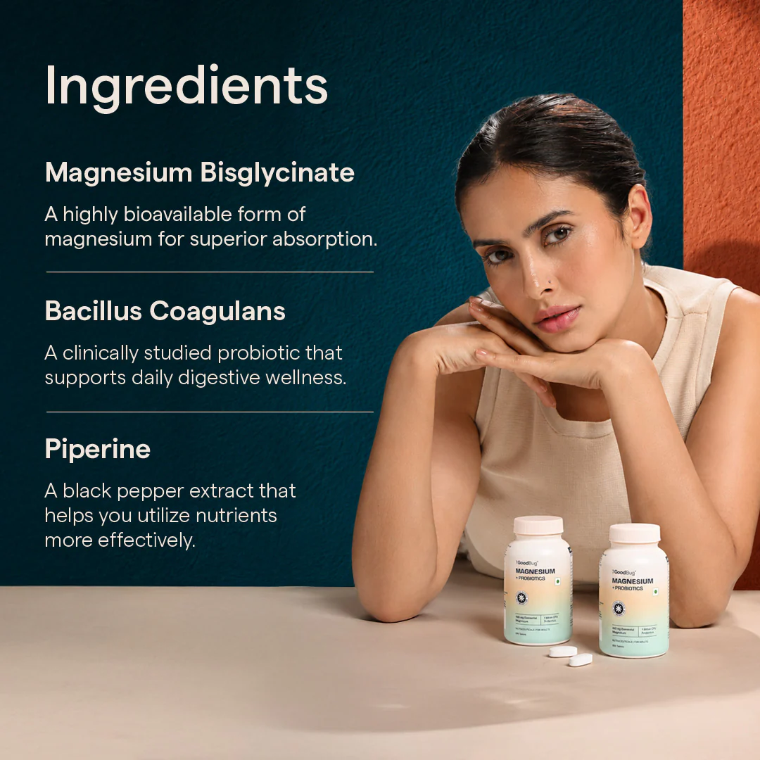 Magnesium (440 mg) + Probiotics