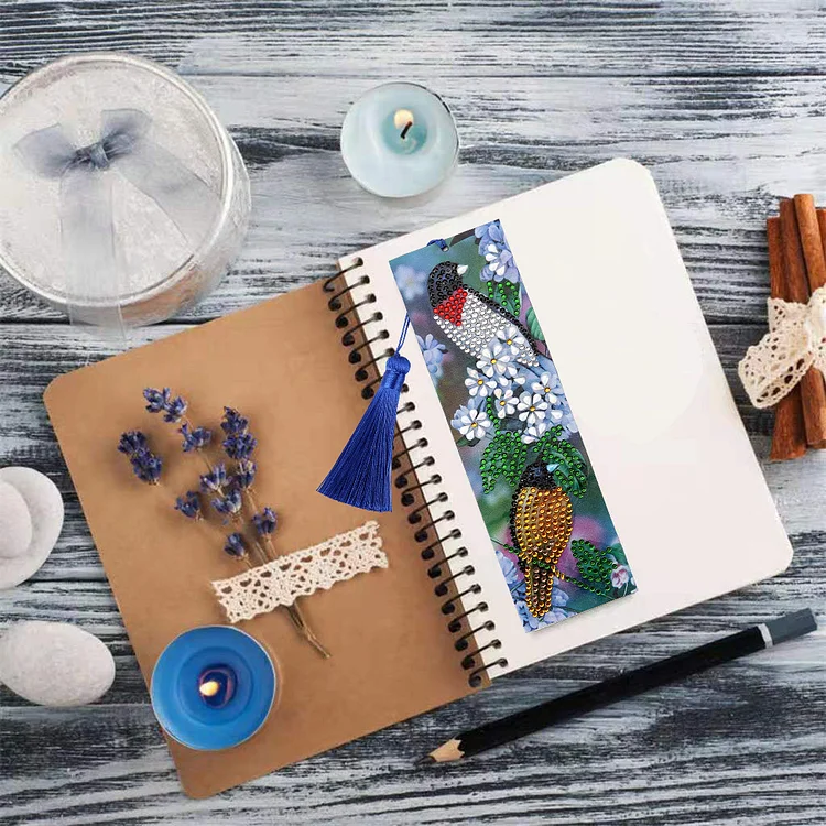 DIY Diamond Painting Bookmarks - Bird
